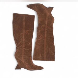 Elegant Brown Knee-High Women's Boots